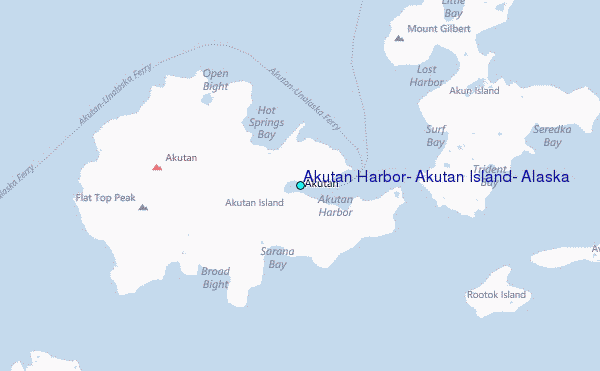 Akutan Harbor, Akutan Island, Alaska Tide Station Location Guide.