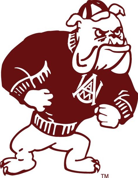 Another alternate Alabama A&M Bulldogs logo. He doesn\'t.