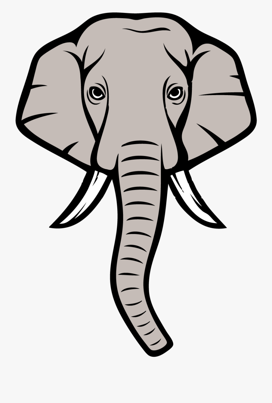 Alabama Elephant Lineart.