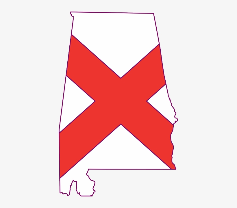 Flag, Outline, States, State, United, America, Alabama.