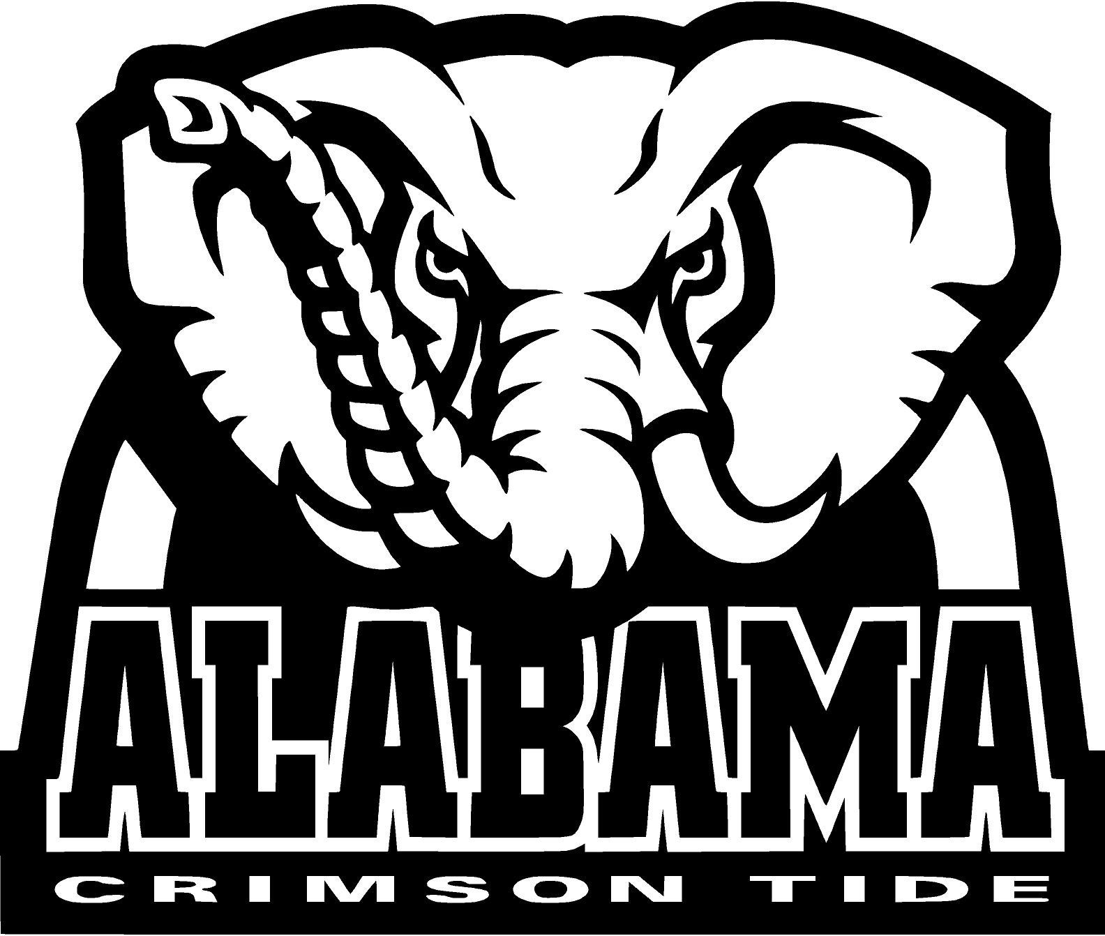 Free clipart of elephant alabama crimson tide.