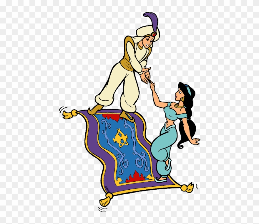 Necklace Prince Ali, Jasmine On Magic Carpet.