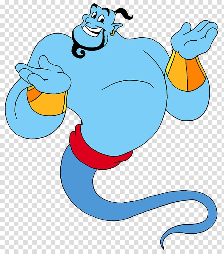 Disney Aladdin Genie illustration, Genie Princess Jasmine.