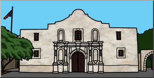 Clip Art: Alamo Color I abcteach.com.