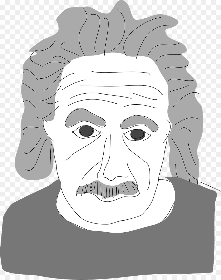 Albert Einstein Cartoon clipart.