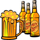 Alcoholic beverages clipart.