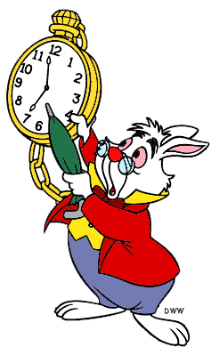 The White Rabbit Clipart from Disney\'s Alice in Wonderland.