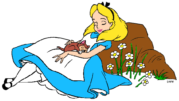 Alice and Dinah Clip Art Images.