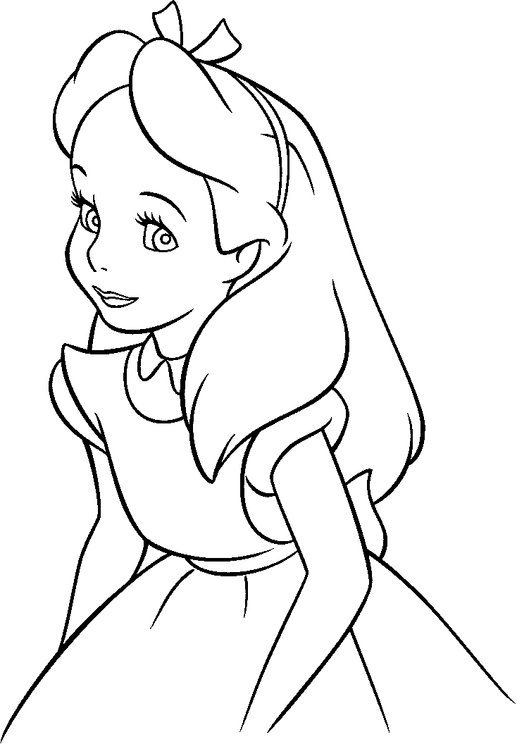 Alice In Wonderland Clip Art Black And White