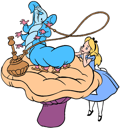Caterpillar Alice\'s Adventures in Wonderland Mad Hatter Clip.