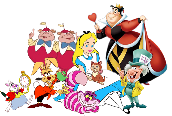 Alice In Wonderland Characters Disney Clipart.