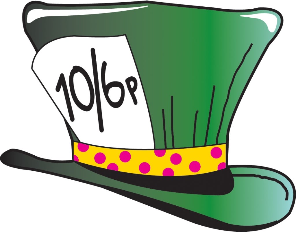 Mad Hatter Hat Clipart.