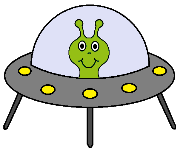 Cartoon alien clipart.