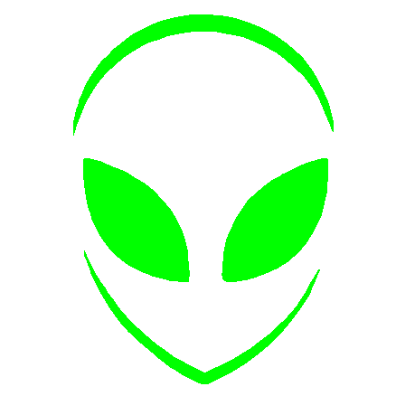 Alien Head Outline.