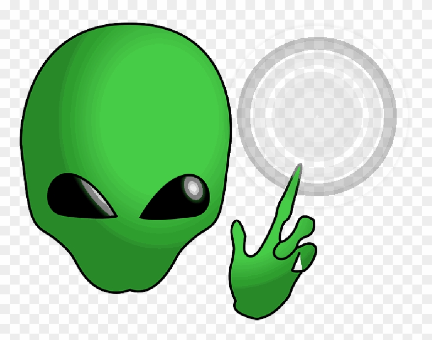 middle finger alien drawing