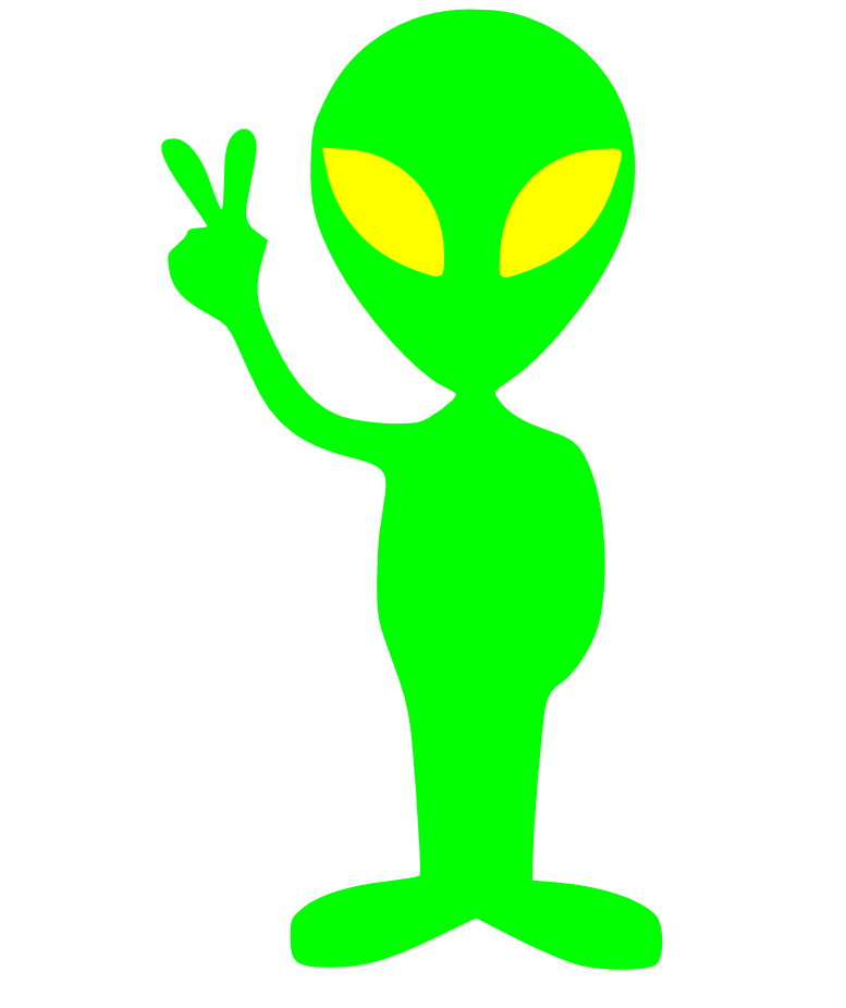 Free Alien Peace Sign, Download Free Clip Art, Free Clip Art.