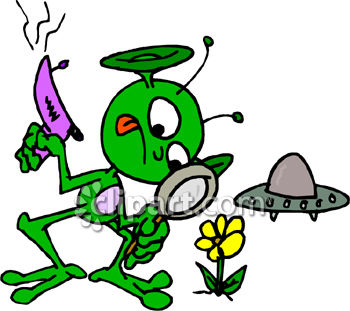 Alien Plants Clipart.