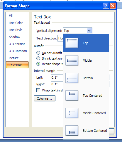 how do you horizontally center in word