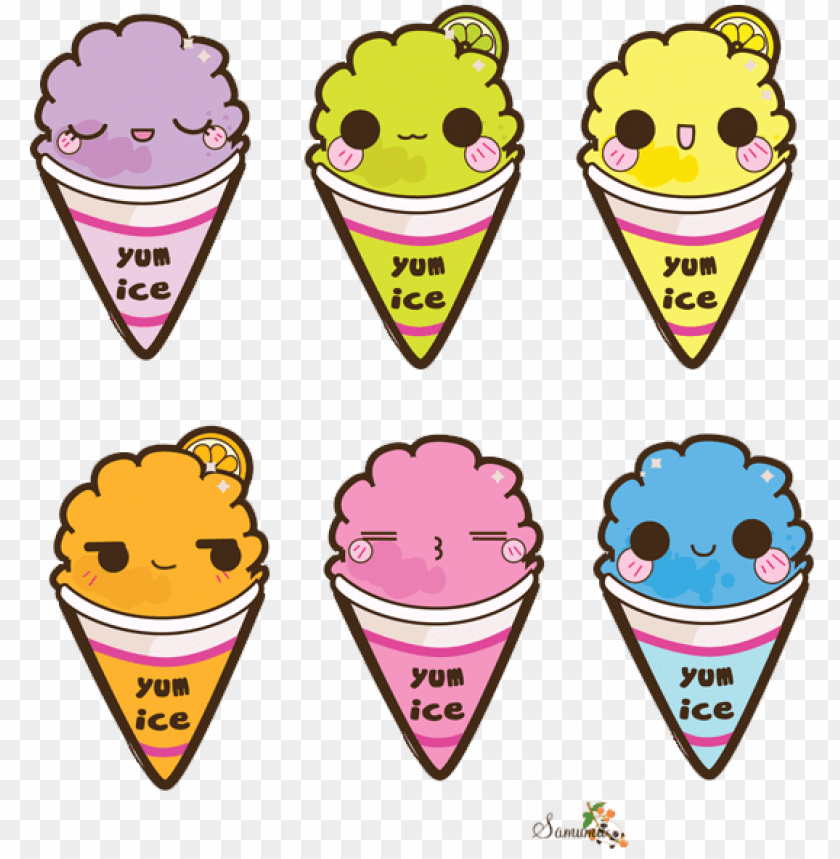 renders aliment dessert glace kawaii ice cream artiste.