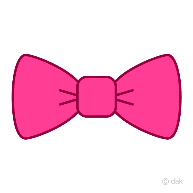 Free Pink Bow Tie Clipart Image｜Illustoon.