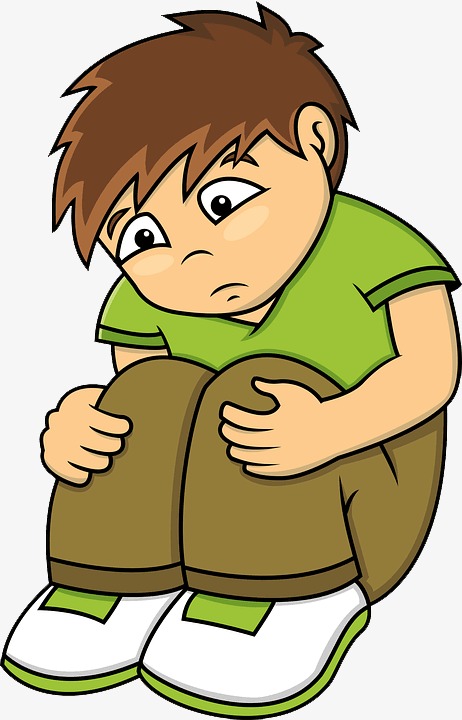 Alone Boy Clipart.