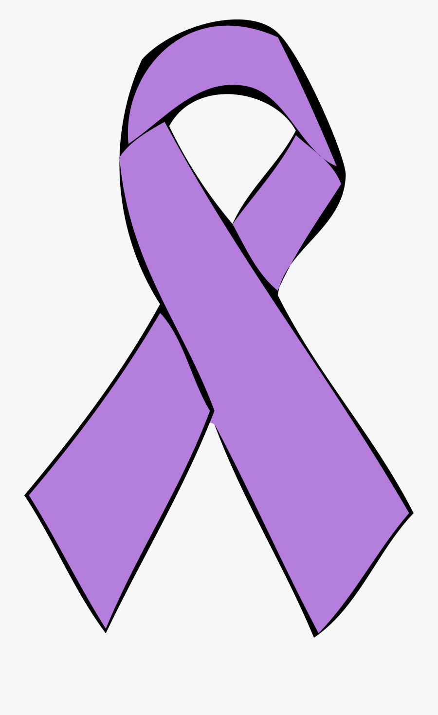 Lavender Cancer Ribbon Color , Free Transparent Clipart.