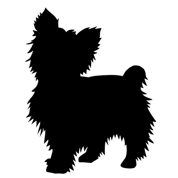 all cute yorkie silhouette with eyes clipart 20 free ...