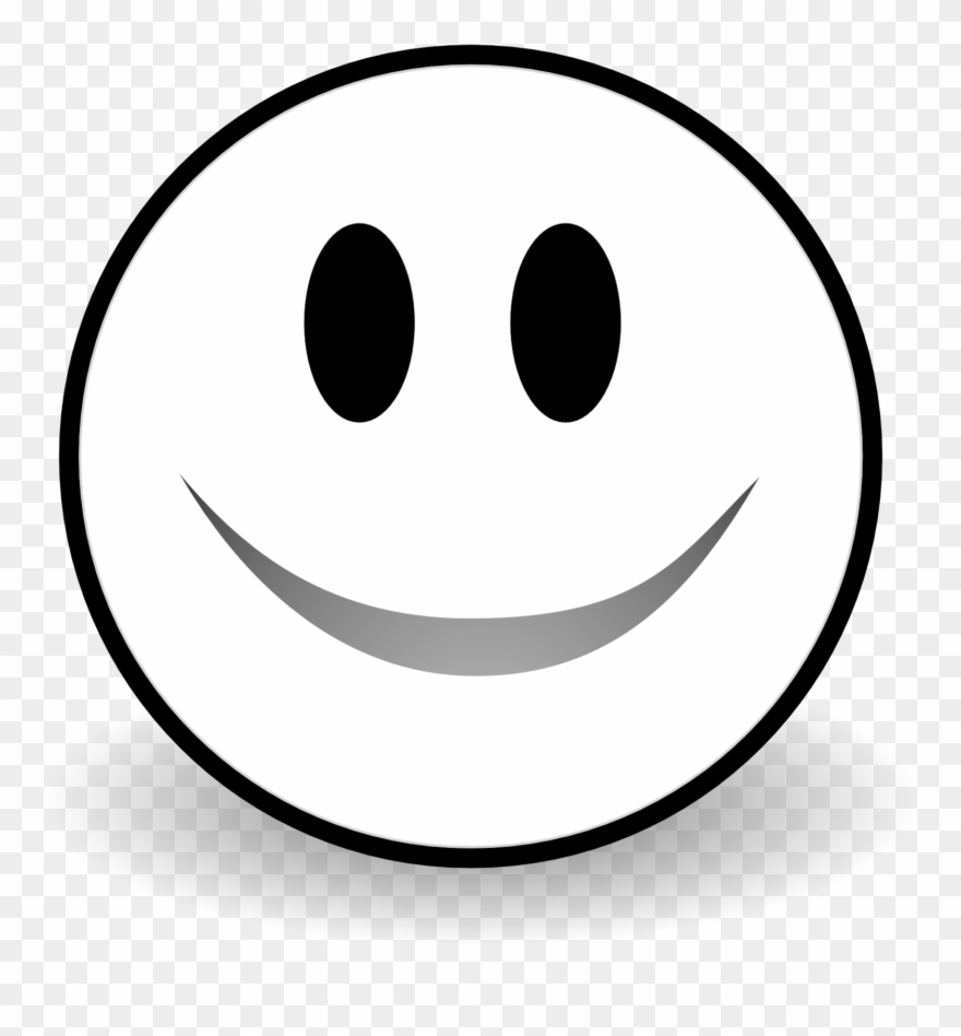 Black And White Smile Clipart.