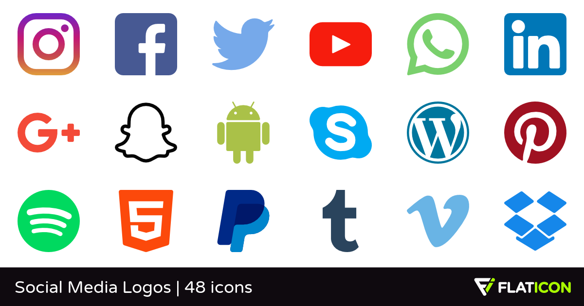 Social Media Icons Png Transparent.