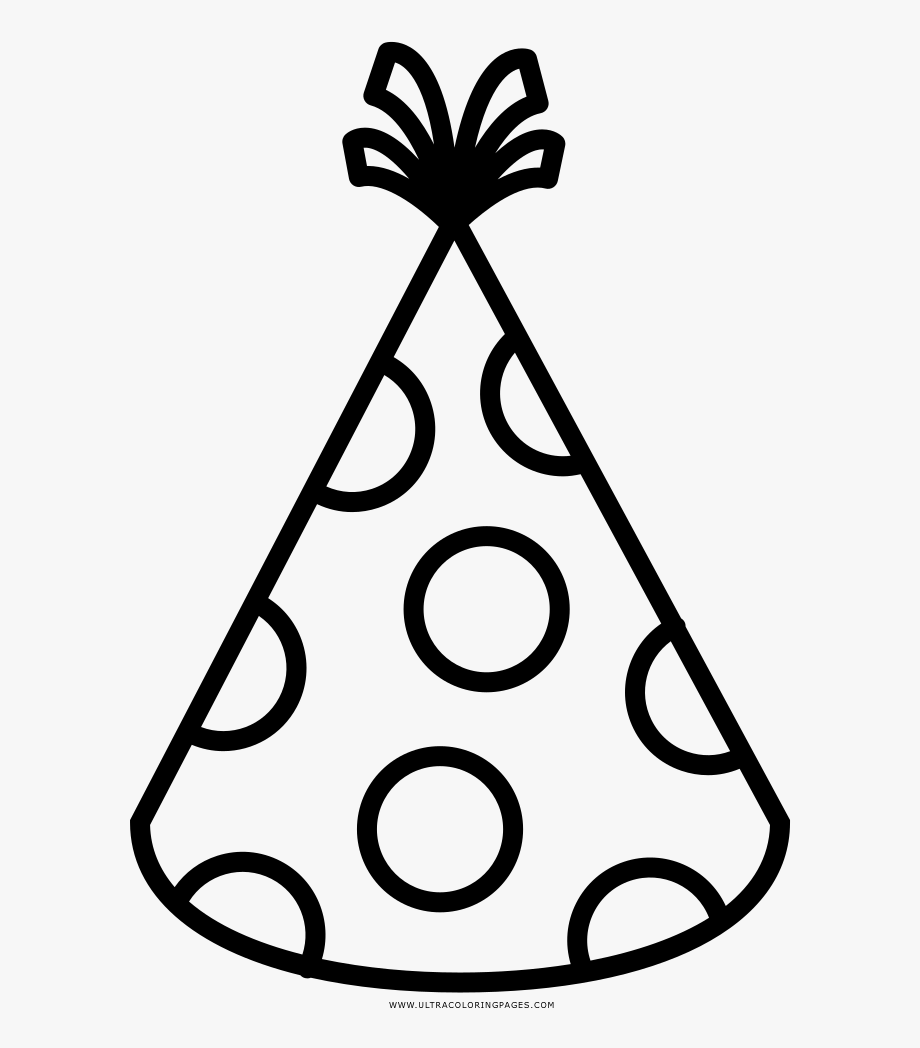 Birthday Hat Clipart Black And White.