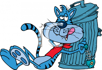 Clipart of an Alley Cat.