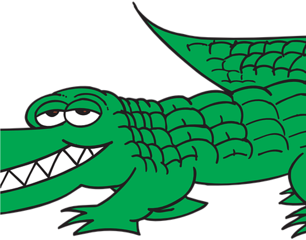 Alligator Clip Art Free 19 Crocodile Banner Black And.