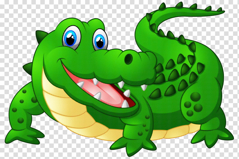 Crocodilia crocodile green alligator cartoon, Reptile, Nile.