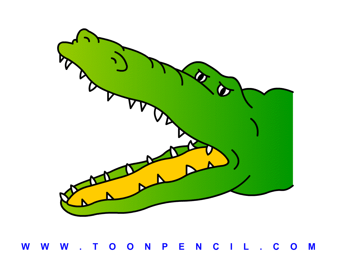 Crocodile Open Mouth Clipart.