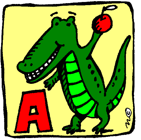 Alligator For Teachers Clipart.