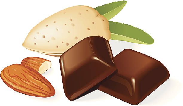 Almond Slices Clip Art, Vector Images & Illustrations.