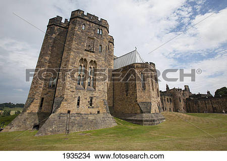Stock Photo of The Alnwick Castle, Most Famously Known As Hogwarts.