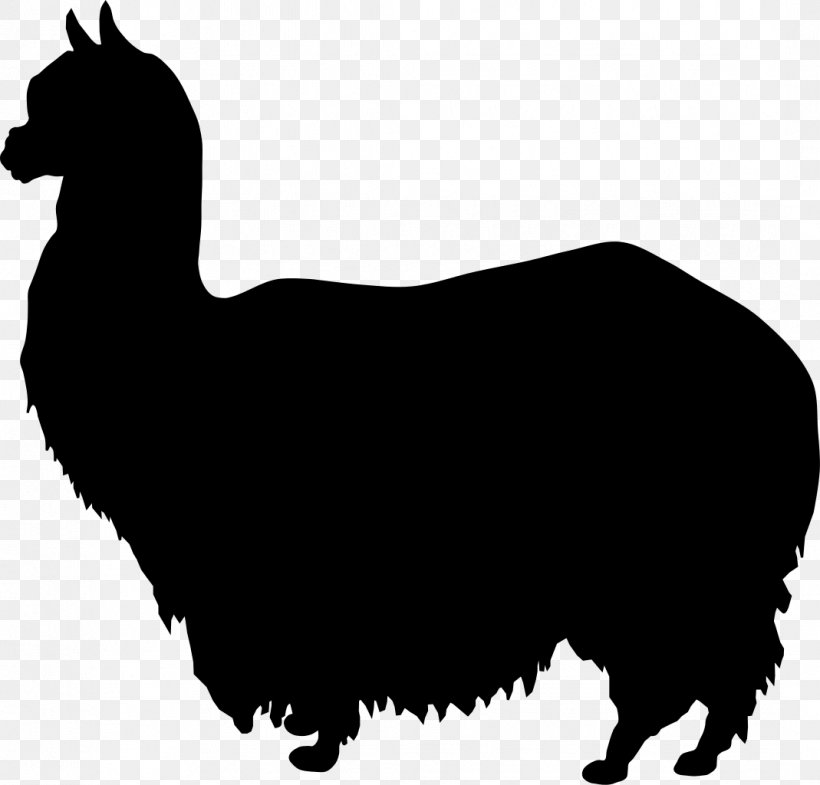 Alpaca Silhouette Sheep Wikipedia, PNG, 1069x1024px, Alpaca.