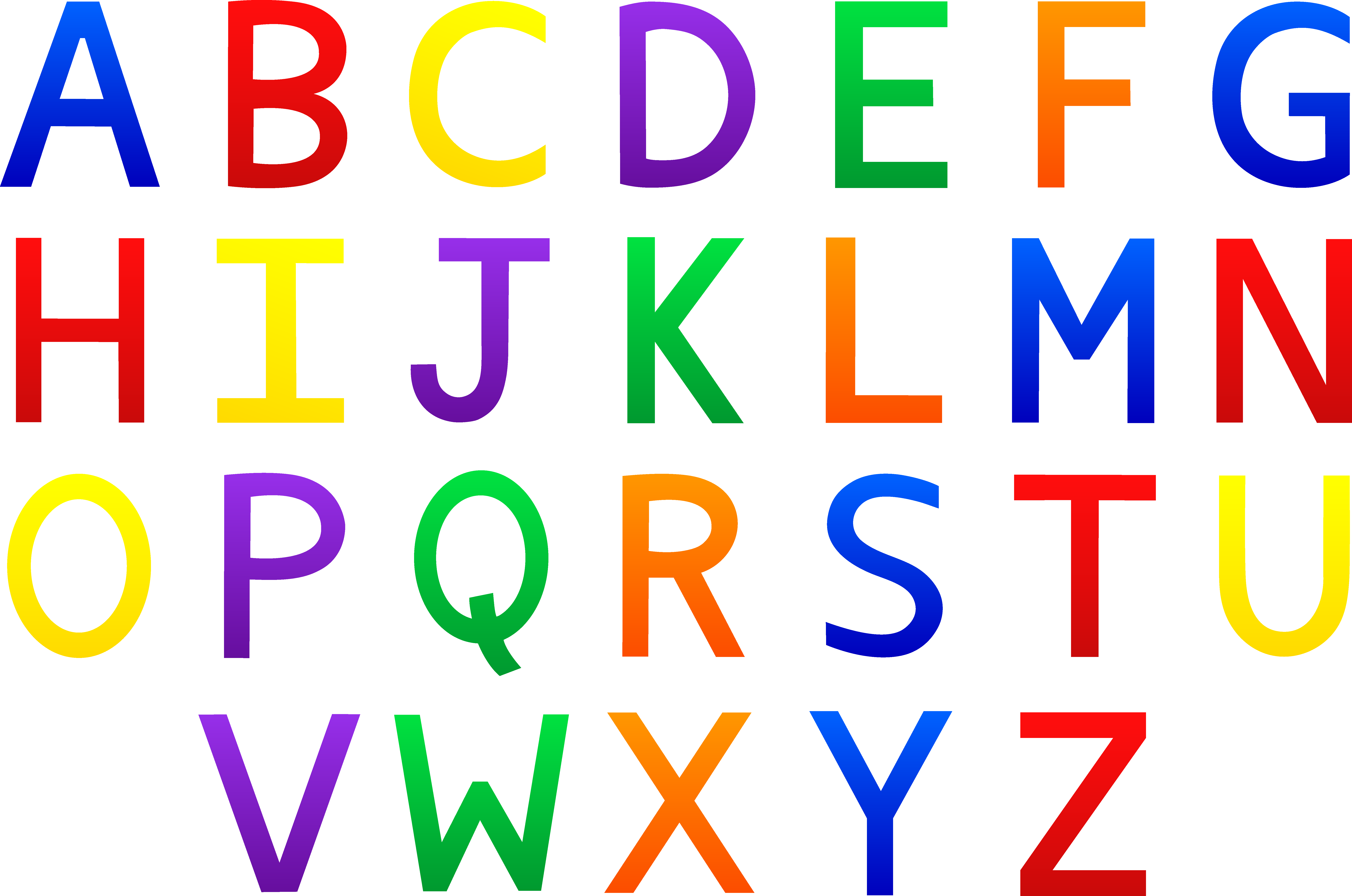 Alphabet Clipart.