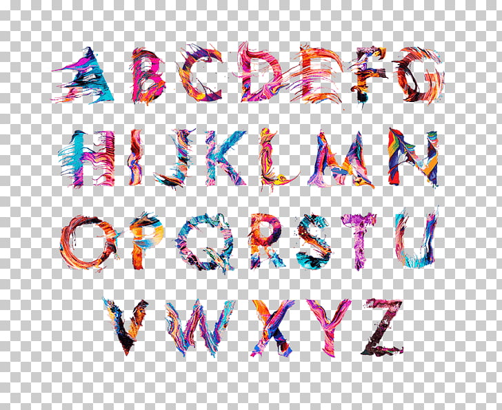 Typeface Typography , Colorful Letters X, assorted.