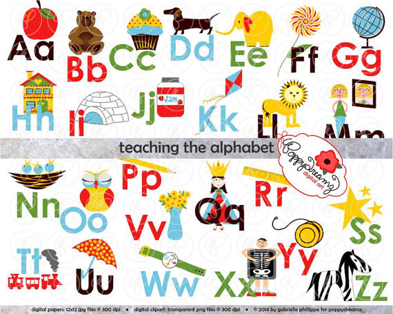 Alphabet Clipart For Teachers.