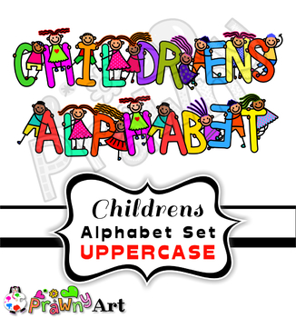 Kids Clipart Font Alphabet Letters.