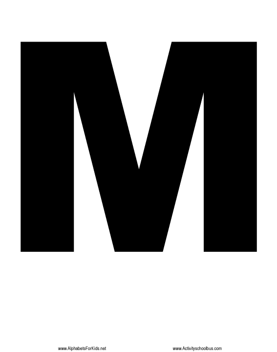 Free Letter M Clipart Black And White, Download Free Clip.