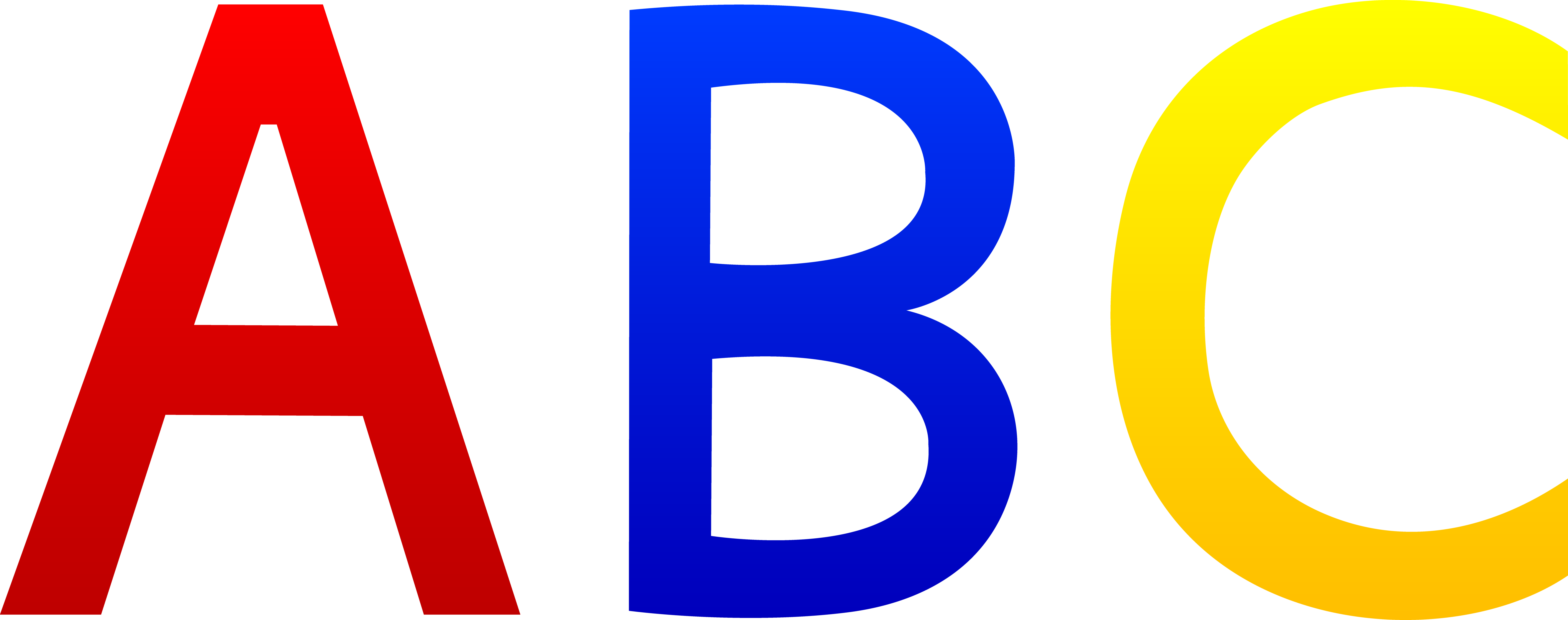 Alphabet Letters Clip Art Words