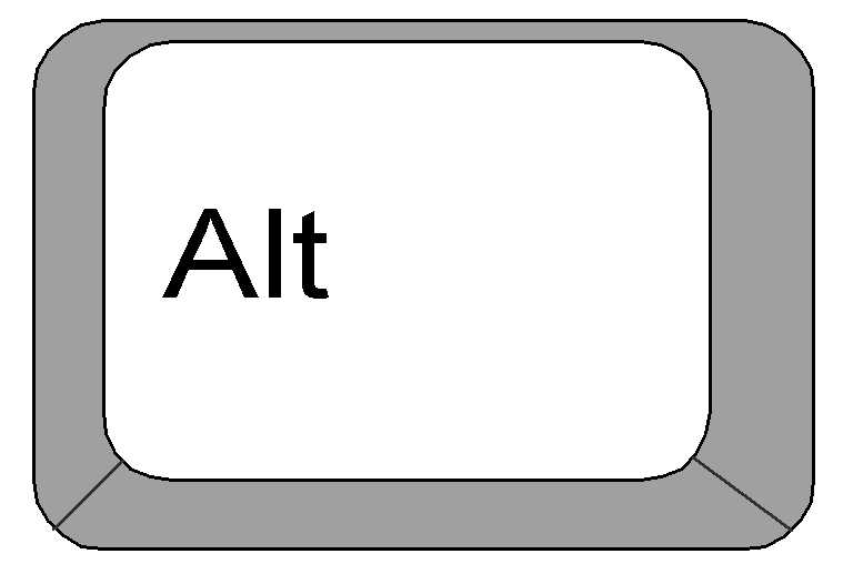 Clipart: Computer Keyboard keys.