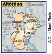 Altoetting map Vector Clip Art EPS Images. 12 Altoetting map.