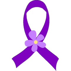 Alzheimer\'s Disease ribbon. Has in impact on my family and.