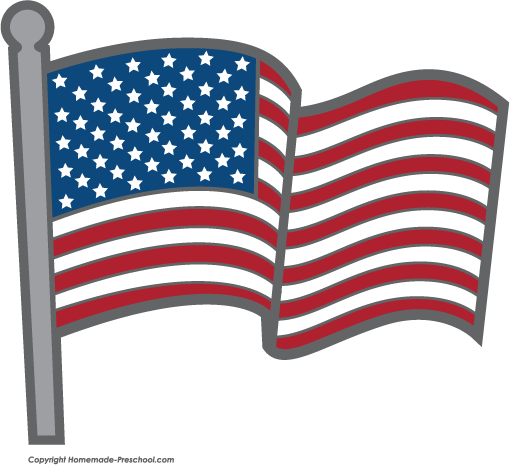 Free American flags clipart, ready for PERSONAL and.