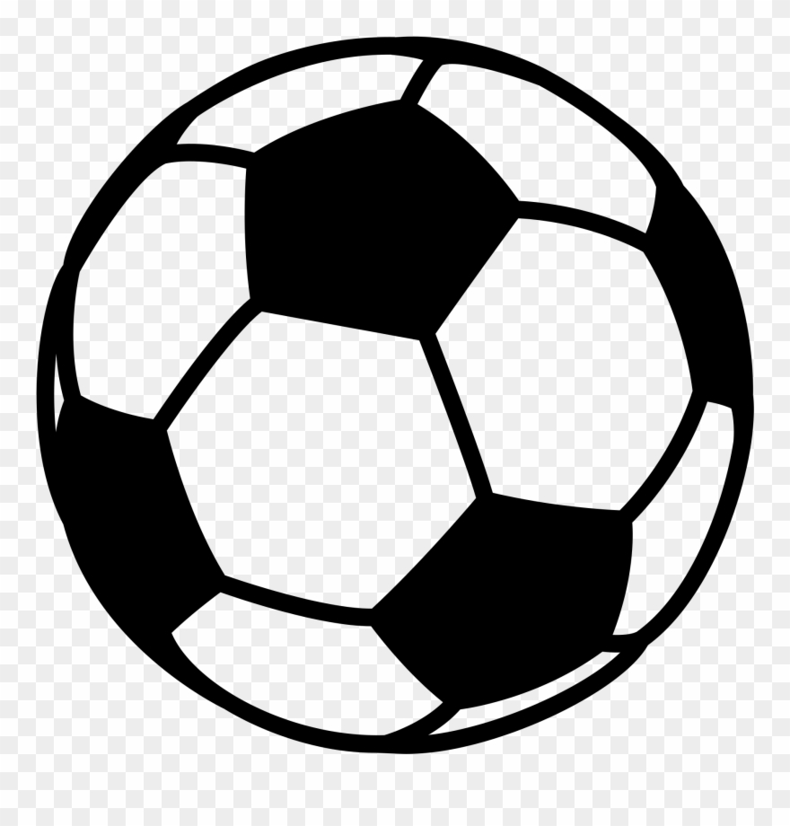 Black And White Football Clipart.