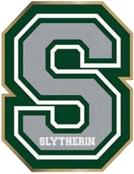 Harry Potter Pin Badge S For Slytherin Varsity Logo Official.
